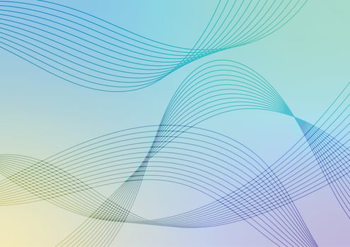 Swirl pattern line curve presentation blue background vector