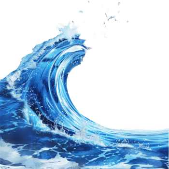waves of water transparent background png