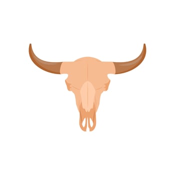 Bull Skull, African Symbols Illustration vector