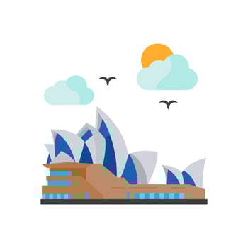 Opera House, Australia Symbols vector