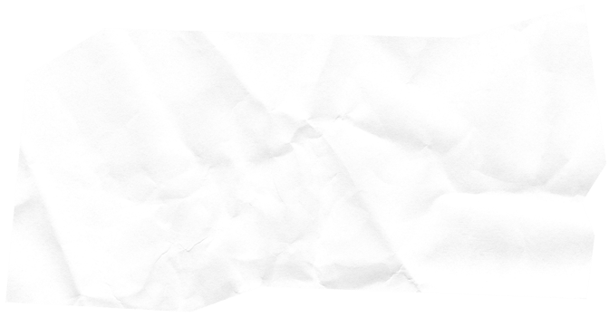 White paper texture, jagged edges and crumpled torn paper. png