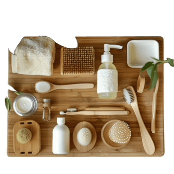 different accessories for bathing transparent background png