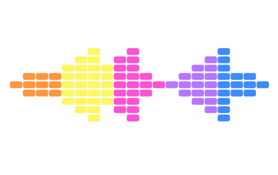 colorful sound wave icon png