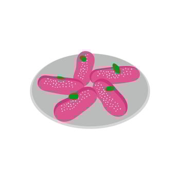 Cham Cham, Sweets Illustration vector