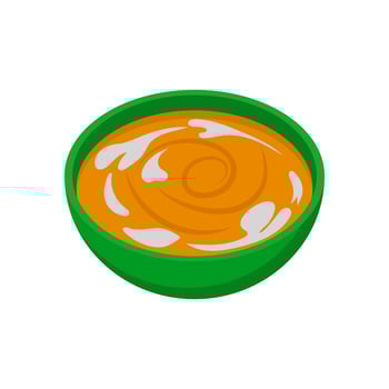 Cream Soup, Sweets Illustration vector