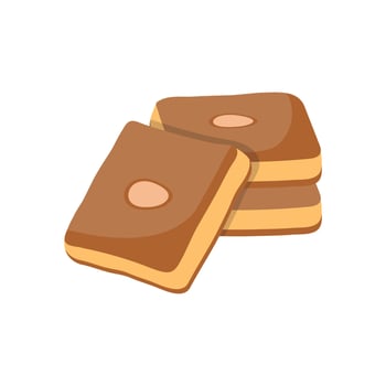 Basbousa, Sweets Illustration vector