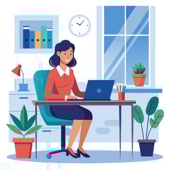 Office Professional at Work vector