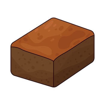 Illustration of Brownie vector
