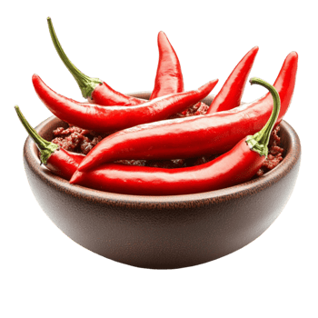 chili peppers in a bowl png