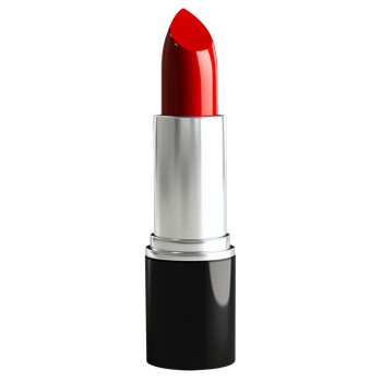Red lipstick isolated on transparent background png