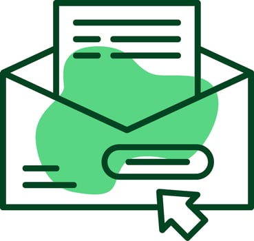 Newsletter Subscription Outlie Style Icon vector