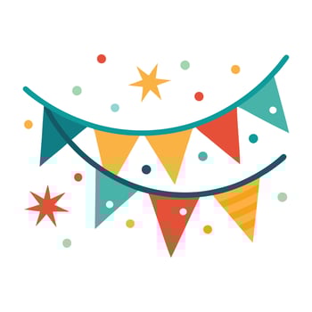 Stylized New Year Decorations vector