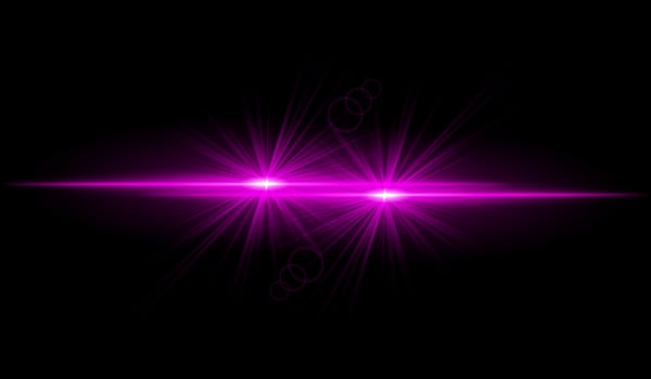 Dual pink starburst. Bright intersecting beams, glowing particles, radiant light effects, warm illumination, abstract lighting design, futuristic energy, decorative visuals vector
