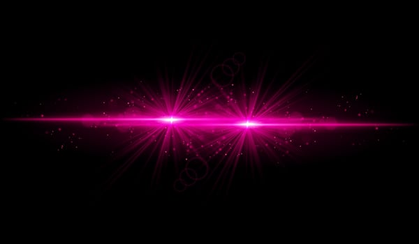 Dual pink starburst. Bright intersecting beams, glowing particles, radiant light effects, warm illumination, abstract lighting design, futuristic energy, decorative visuals vector
