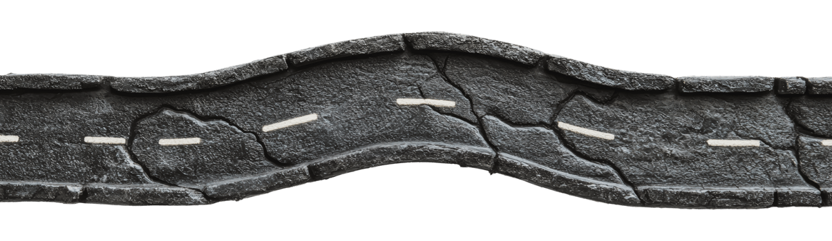 Worn asphalt road surface with cracks and wear png