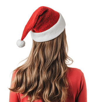 Celebrating the holidays with a festive hat png