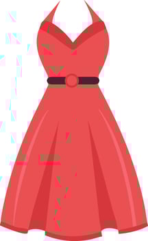Beautiful Red Woman Nighty dress vector