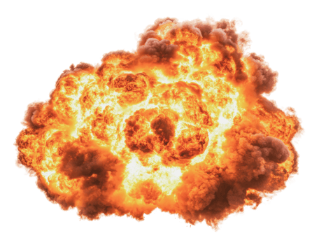 Explosive cloud rises dramatically in the sky png