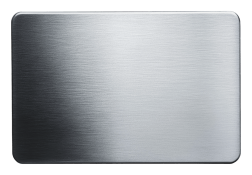 Modern metallic card on a plain background png