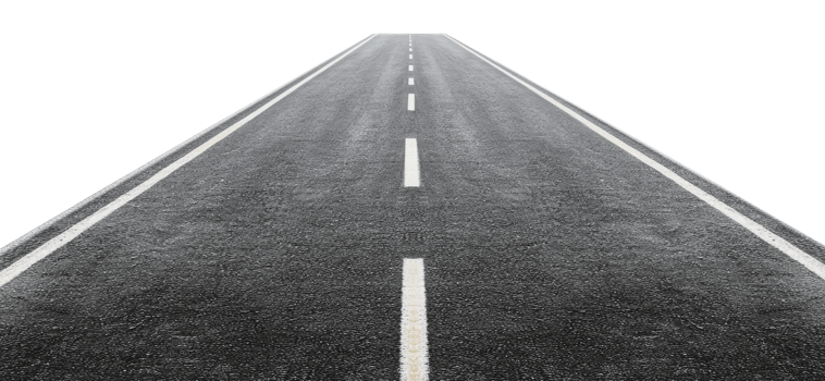 Open road stretching into the horizon ahead png