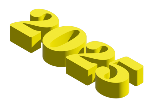 2025 Word Isomatric Typography png