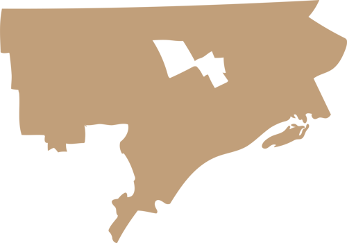 silhouette american city on detroit png