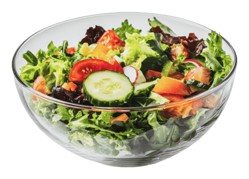 Fresh garden salad with colorful vegetables served png