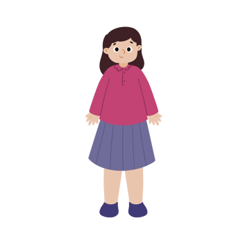 Girl in mini dress png
