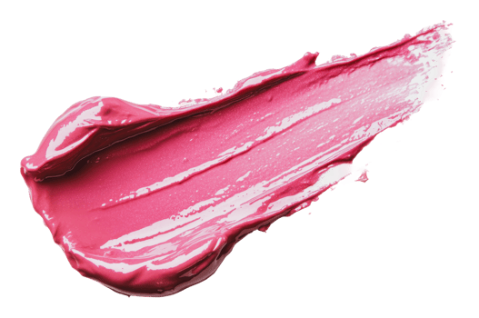 Colorful pink paint smear on a white background png