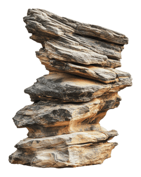 Unique rock formation resembling natural sculpture png