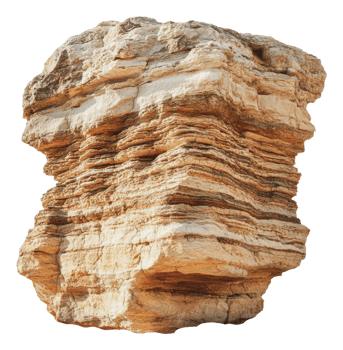 Stunning layered rock formation png