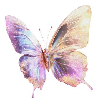 Colorful butterfly with shimmering wings in nature png