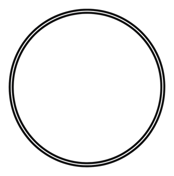 Simple circular design featuring clean lines png