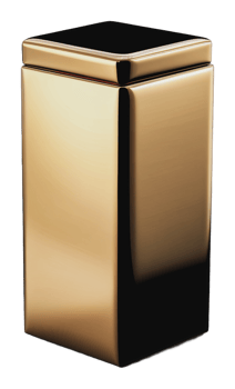 Stylish rectangular container in glossy finish png
