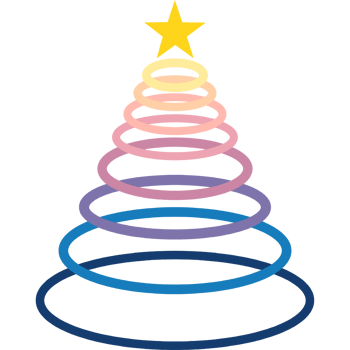 Christmas tree color layers gardient. png