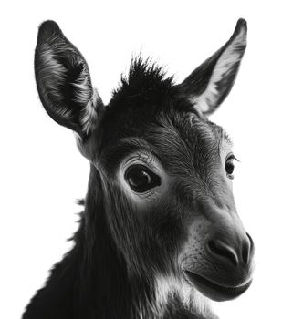Young deer with expressive features png