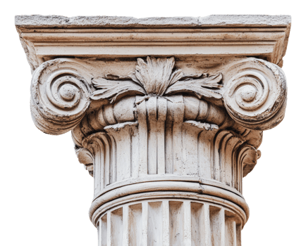 Architectural detail of a Corinthian column png