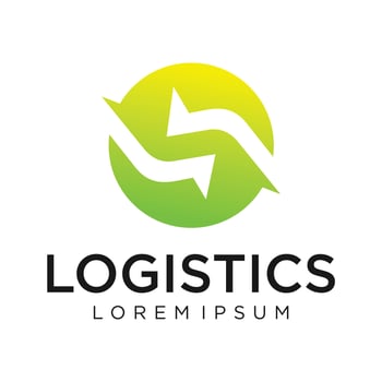 Logistics logo design vector