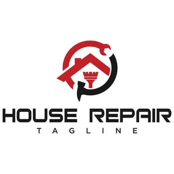 House repair logo design vector