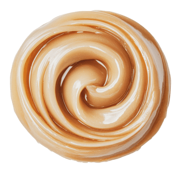 Creamy texture of homemade peanut butter spread png