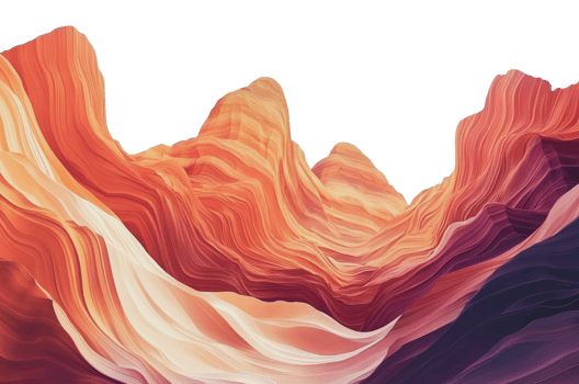 Vivid abstract canyon formations png
