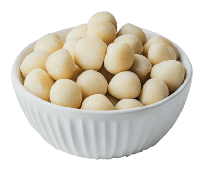 Delicious white chocolate truffles in a bowl png