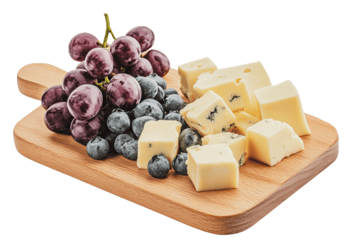 Delicious cheese and fruit platter for gatherings png