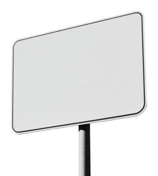 Blank signpost for various directions and messages png