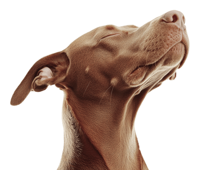 Dog enjoying a moment of peaceful relaxation png