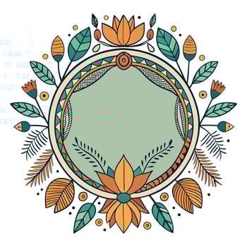 Floral watercolor background for christmas decoration vector