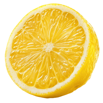 Lemon, clipping path isolate on transparency background png