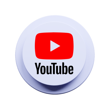 Clean and Vibrant Red YouTube Logo for Professional Use png