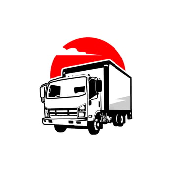 truck trucking shipping company logo vector
