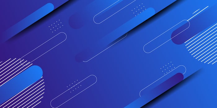 Abstract dark blue gradient illustration background with simple blue rectangle pattern and lines with 3D look. Dynamic background design. Eps10 vector